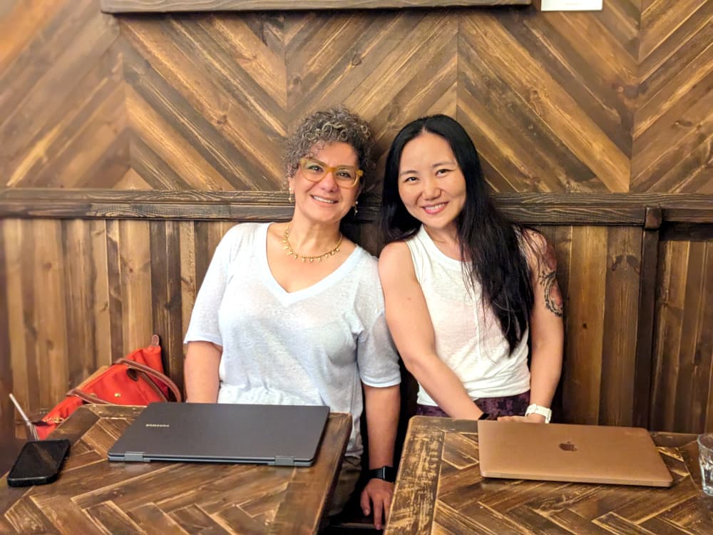Portrait of Sarah Pashaie and Sharon Chen